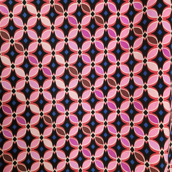 SO Goods For Life Pink and Black Flutter Sleeve Blouse Size XL Cottage Core - Picture 6 of 8